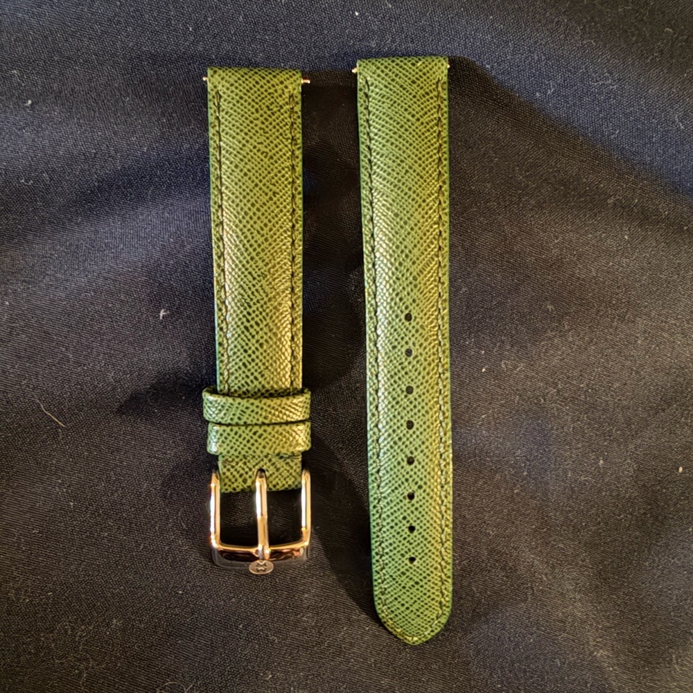 Michele 16mm Green 16mm Watch Strap